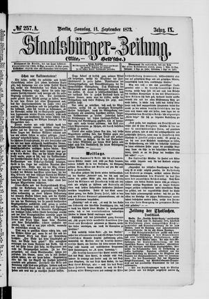 Staatsbürger-Zeitung on Sep 14, 1873