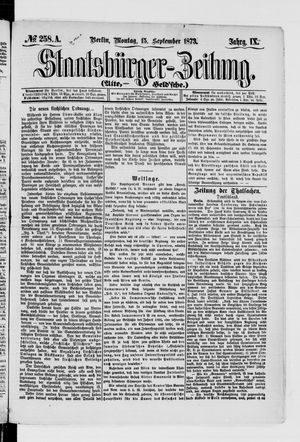 Staatsbürger-Zeitung on Sep 15, 1873