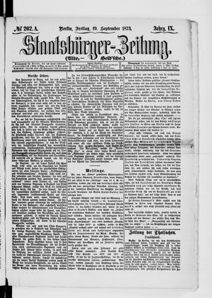 Staatsbürger-Zeitung on Sep 19, 1873
