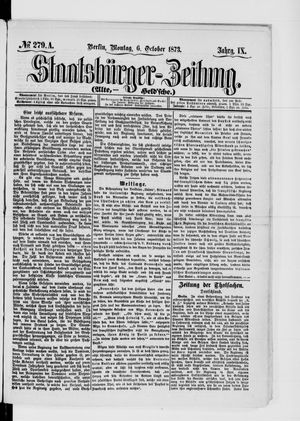 Staatsbürger-Zeitung vom 06.10.1873