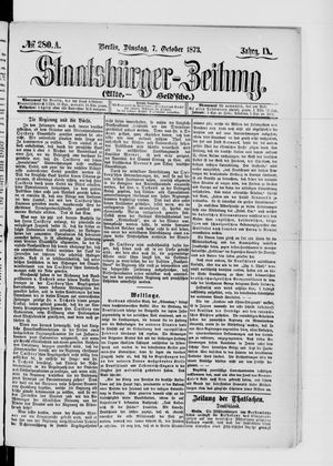 Staatsbürger-Zeitung on Oct 7, 1873