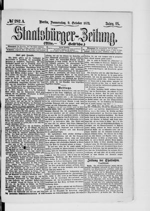 Staatsbürger-Zeitung vom 09.10.1873