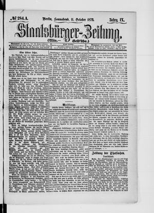 Staatsbürger-Zeitung on Oct 11, 1873