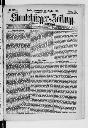 Staatsbürger-Zeitung vom 25.10.1873