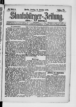 Staatsbürger-Zeitung vom 31.10.1873