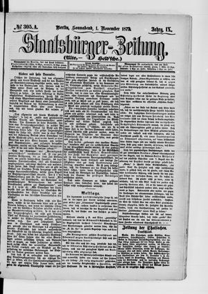 Staatsbürger-Zeitung vom 01.11.1873