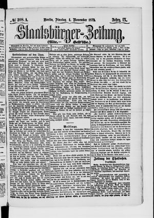 Staatsbürger-Zeitung on Nov 4, 1873