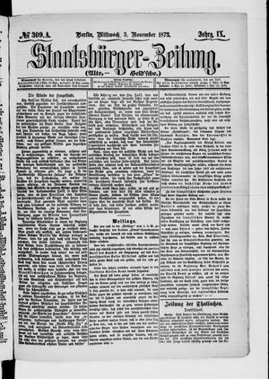 Staatsbürger-Zeitung on Nov 5, 1873