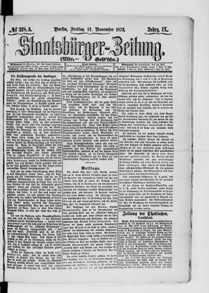 Staatsbürger-Zeitung vom 14.11.1873