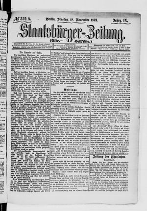 Staatsbürger-Zeitung on Nov 18, 1873