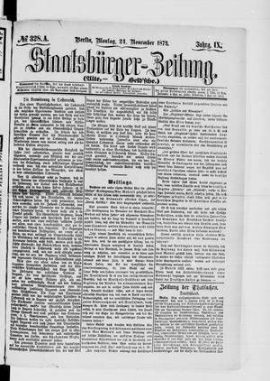 Staatsbürger-Zeitung on Nov 24, 1873