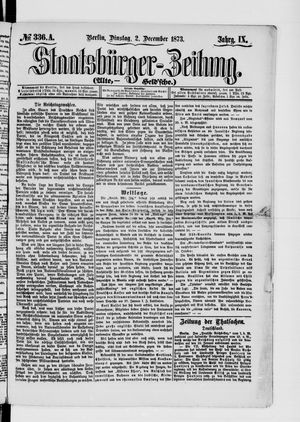 Staatsbürger-Zeitung on Dec 2, 1873
