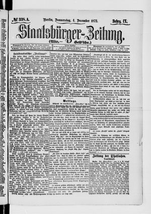 Staatsbürger-Zeitung vom 04.12.1873