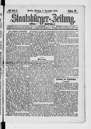 Staatsbürger-Zeitung vom 08.12.1873