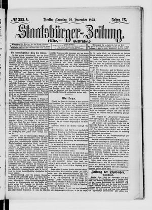 Staatsbürger-Zeitung vom 21.12.1873