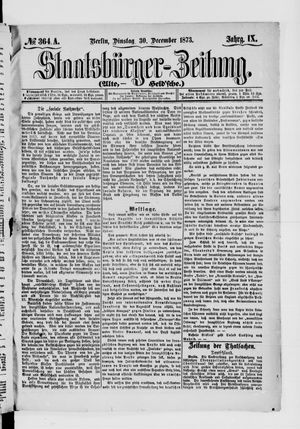 Staatsbürger-Zeitung on Dec 30, 1873