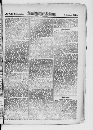 Staatsbürger-Zeitung vom 08.01.1874