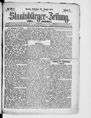 Staatsbürger-Zeitung vom 20.01.1874