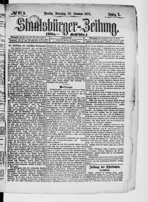 Staatsbürger-Zeitung vom 27.01.1874
