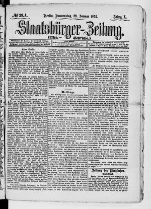 Staatsbürger-Zeitung vom 29.01.1874