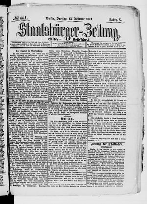 Staatsbürger-Zeitung vom 13.02.1874