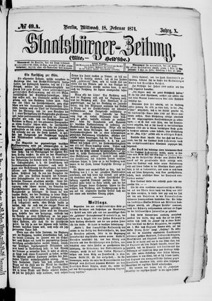 Staatsbürger-Zeitung vom 18.02.1874