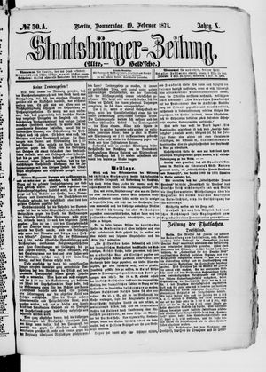 Staatsbürger-Zeitung vom 19.02.1874