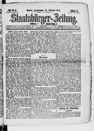 Staatsbürger-Zeitung vom 21.02.1874