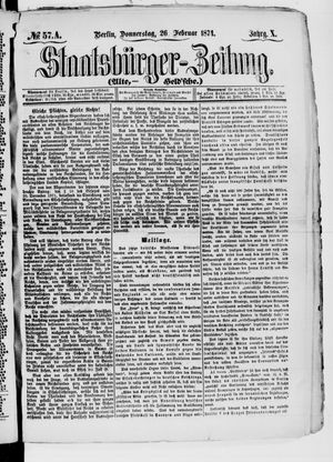 Staatsbürger-Zeitung on Feb 26, 1874