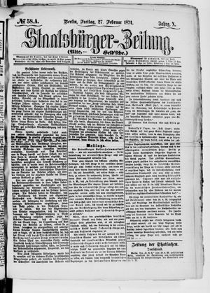 Staatsbürger-Zeitung vom 27.02.1874