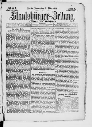 Staatsbürger-Zeitung vom 05.03.1874