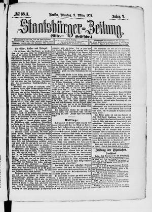 Staatsbürger-Zeitung vom 09.03.1874