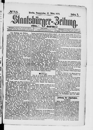 Staatsbürger-Zeitung vom 12.03.1874