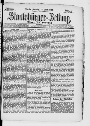 Staatsbürger-Zeitung vom 22.03.1874