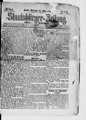 Staatsbürger-Zeitung vom 25.03.1874