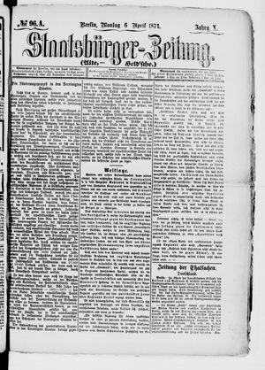 Staatsbürger-Zeitung vom 06.04.1874
