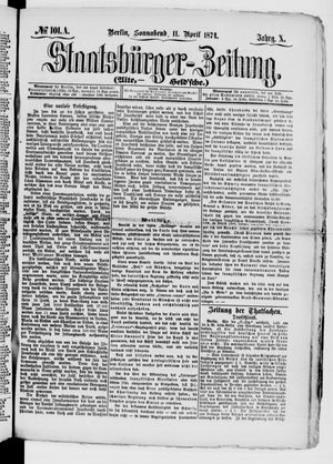 Staatsbürger-Zeitung vom 11.04.1874