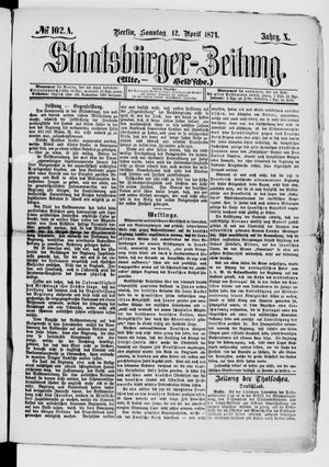 Staatsbürger-Zeitung vom 12.04.1874