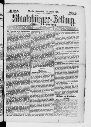 Staatsbürger-Zeitung vom 18.04.1874