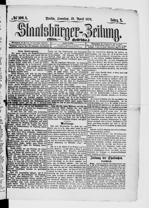 Staatsbürger-Zeitung vom 19.04.1874