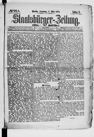 Staatsbürger-Zeitung vom 03.05.1874