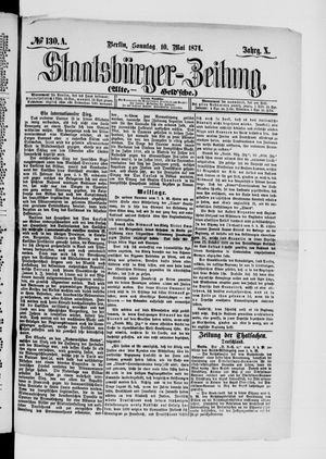 Staatsbürger-Zeitung vom 10.05.1874