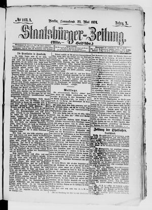 Staatsbürger-Zeitung vom 23.05.1874