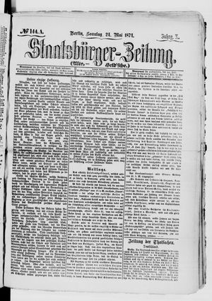 Staatsbürger-Zeitung vom 24.05.1874