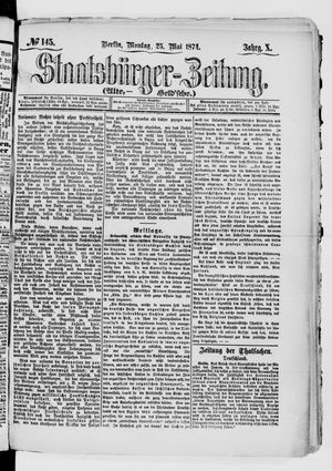 Staatsbürger-Zeitung vom 25.05.1874