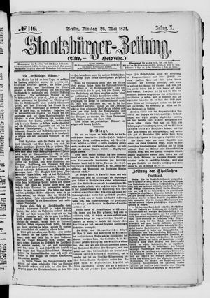 Staatsbürger-Zeitung vom 26.05.1874