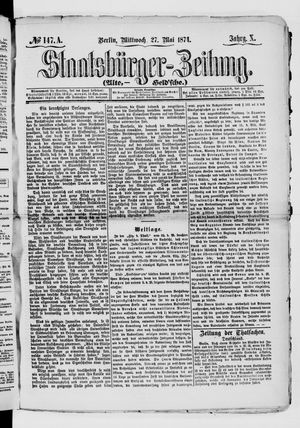 Staatsbürger-Zeitung vom 27.05.1874