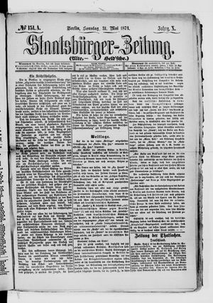 Staatsbürger-Zeitung vom 31.05.1874