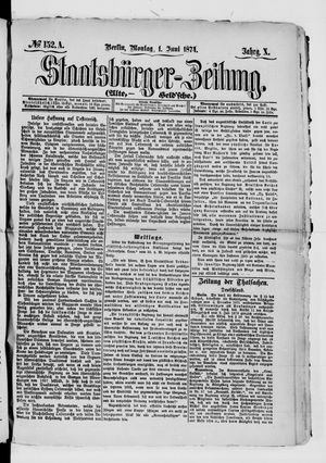 Staatsbürger-Zeitung vom 01.06.1874