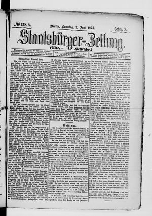 Staatsbürger-Zeitung vom 07.06.1874
